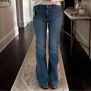 GAP 70’s Flare High Rise Jeans, NEW with tags, 27/4 R